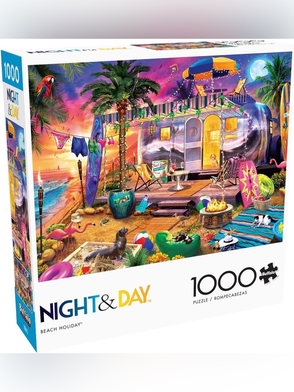 NIGHT & DAY Beach Holiday 1000-Piece Puzzle